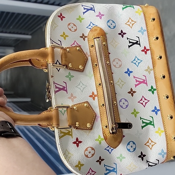 SOLD!!! AUTHENTIC LOUIS VUITTON Murikami multicolor ALMA in PM sz - Picture 3 of 11